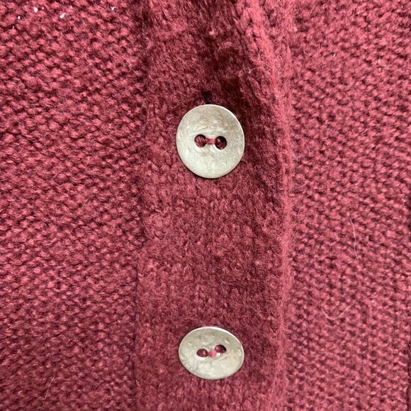 Free People Cowl Neck Cable Knit Button Up Sweater‎ - Picture 4 of 7